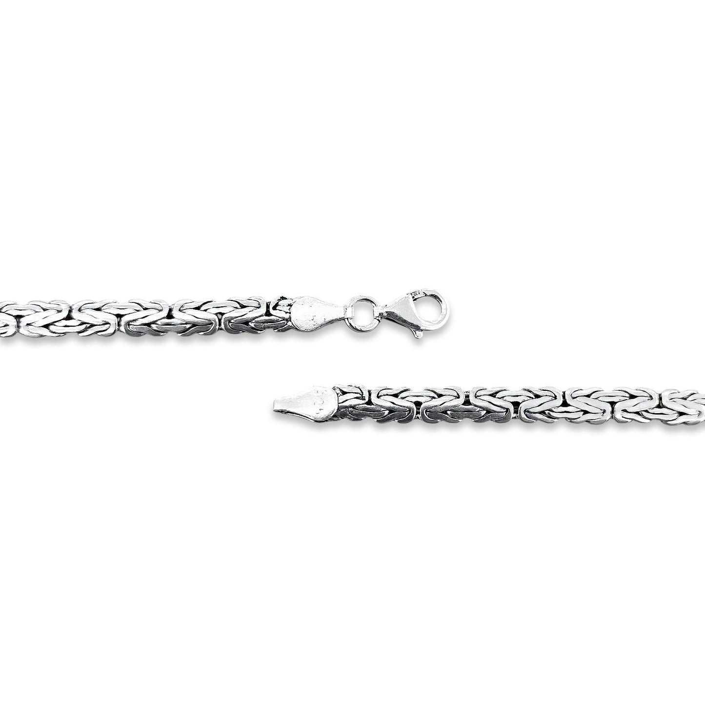 TMPCU005 Cadena Bali Planchada 5.2 mm x 60 cm en Plata Fina .925