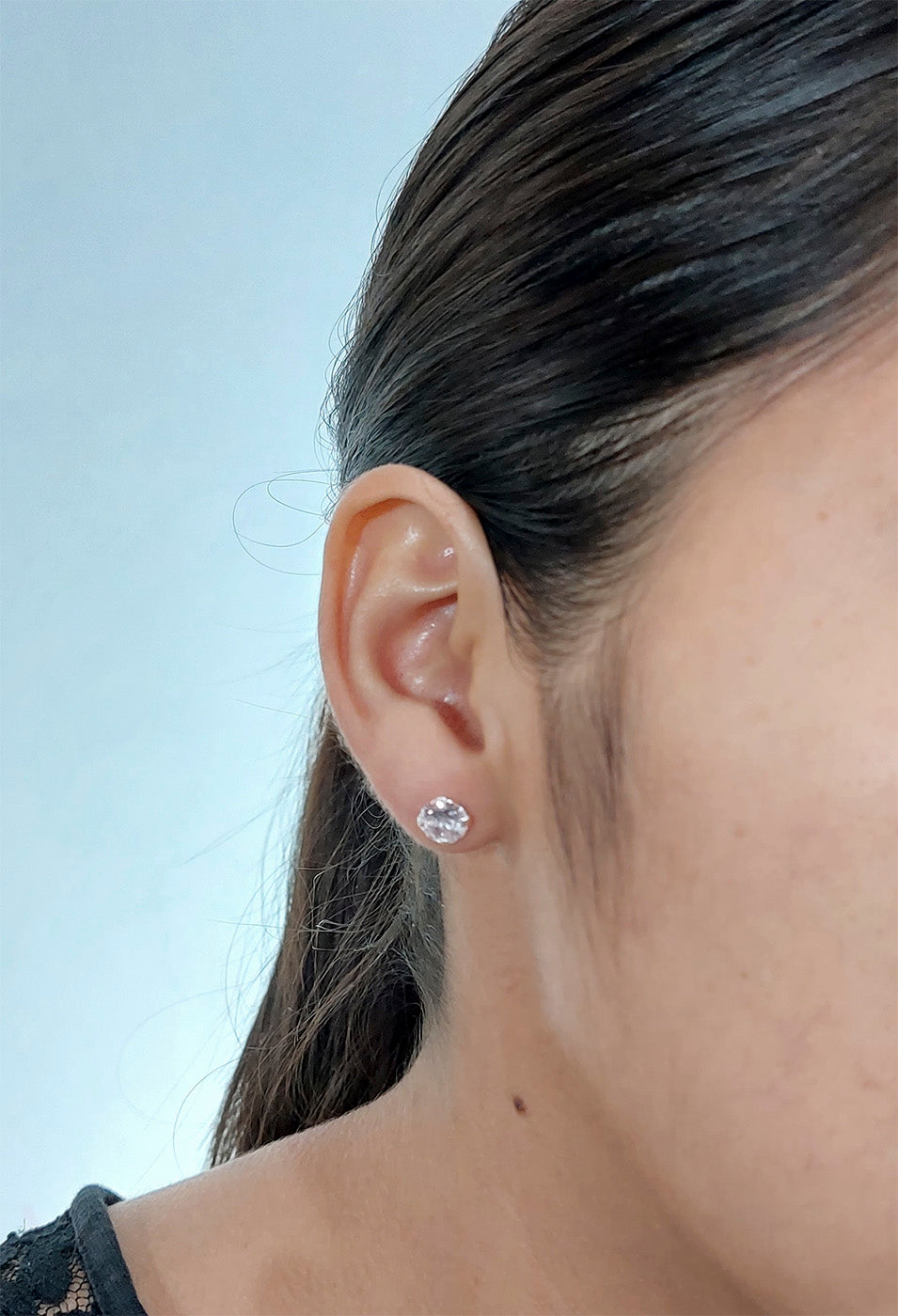LPAP037 Aretes Broquel Zirconia Red S B 8 mm Tam 6 Plata .925 Taxco 1440226420
