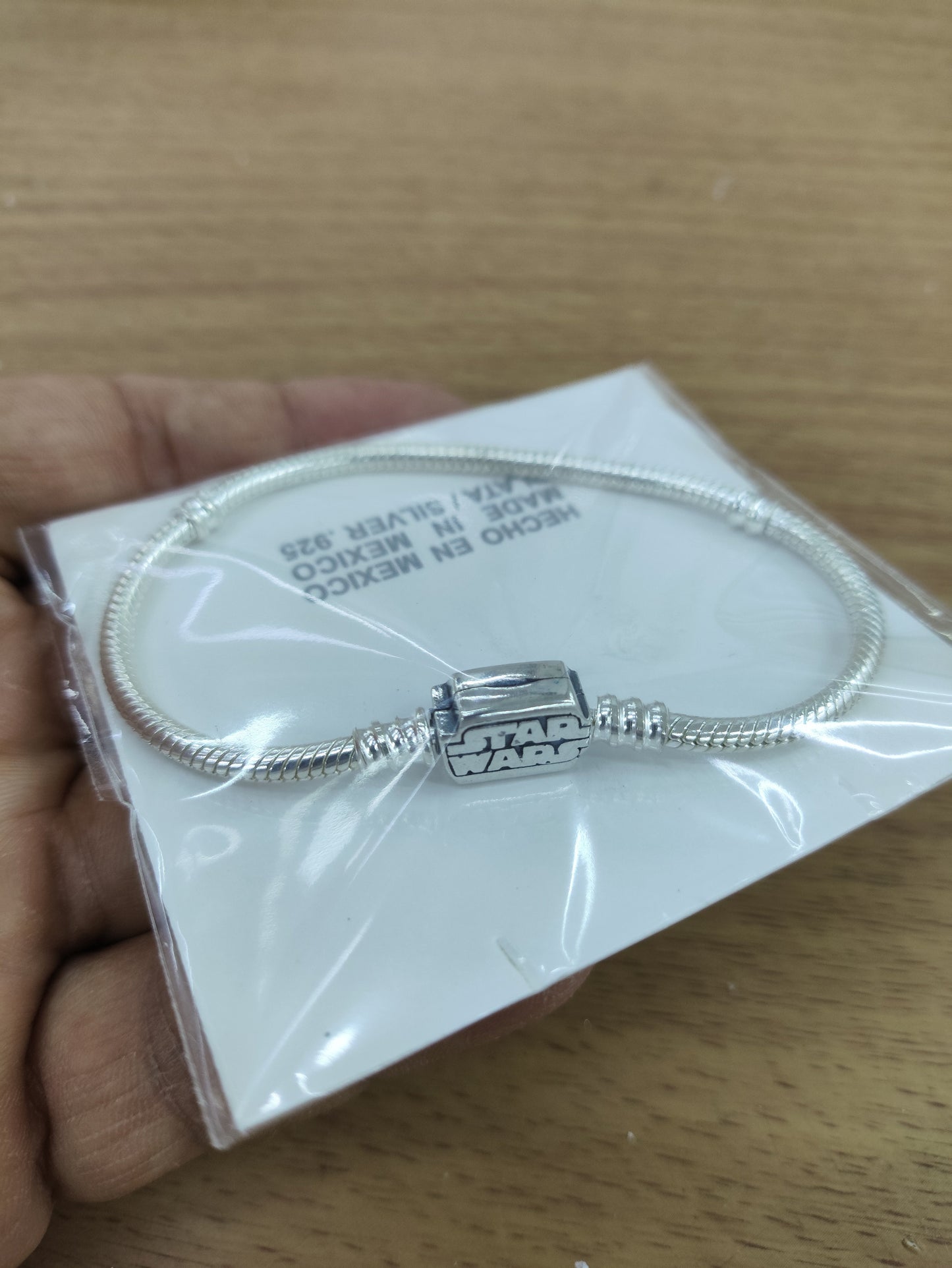 TMPPD024-18 Pulsera Dama Pand Stars Wars 18 cm en Plata Fina .925