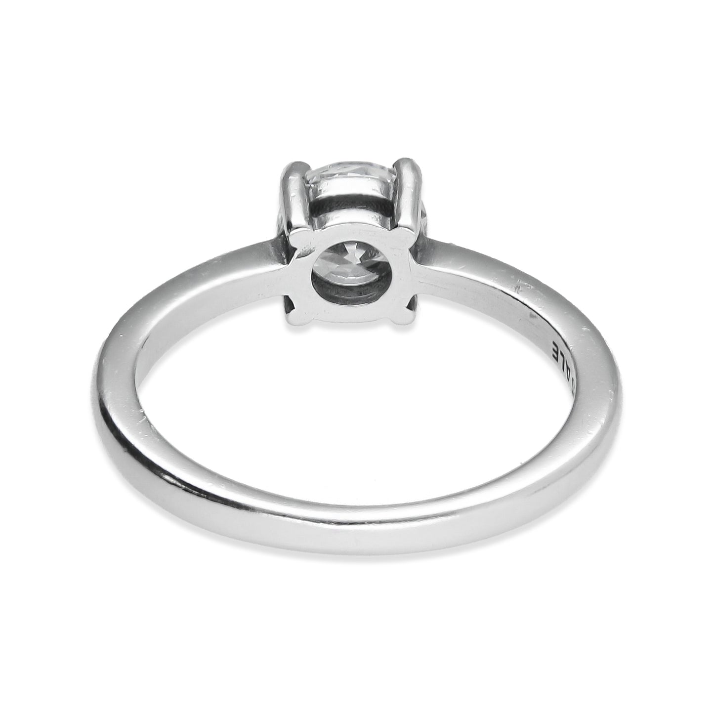 LPAD101 Anillo Pand Solitario 4U Blanco Plata .925 Taxco Gro