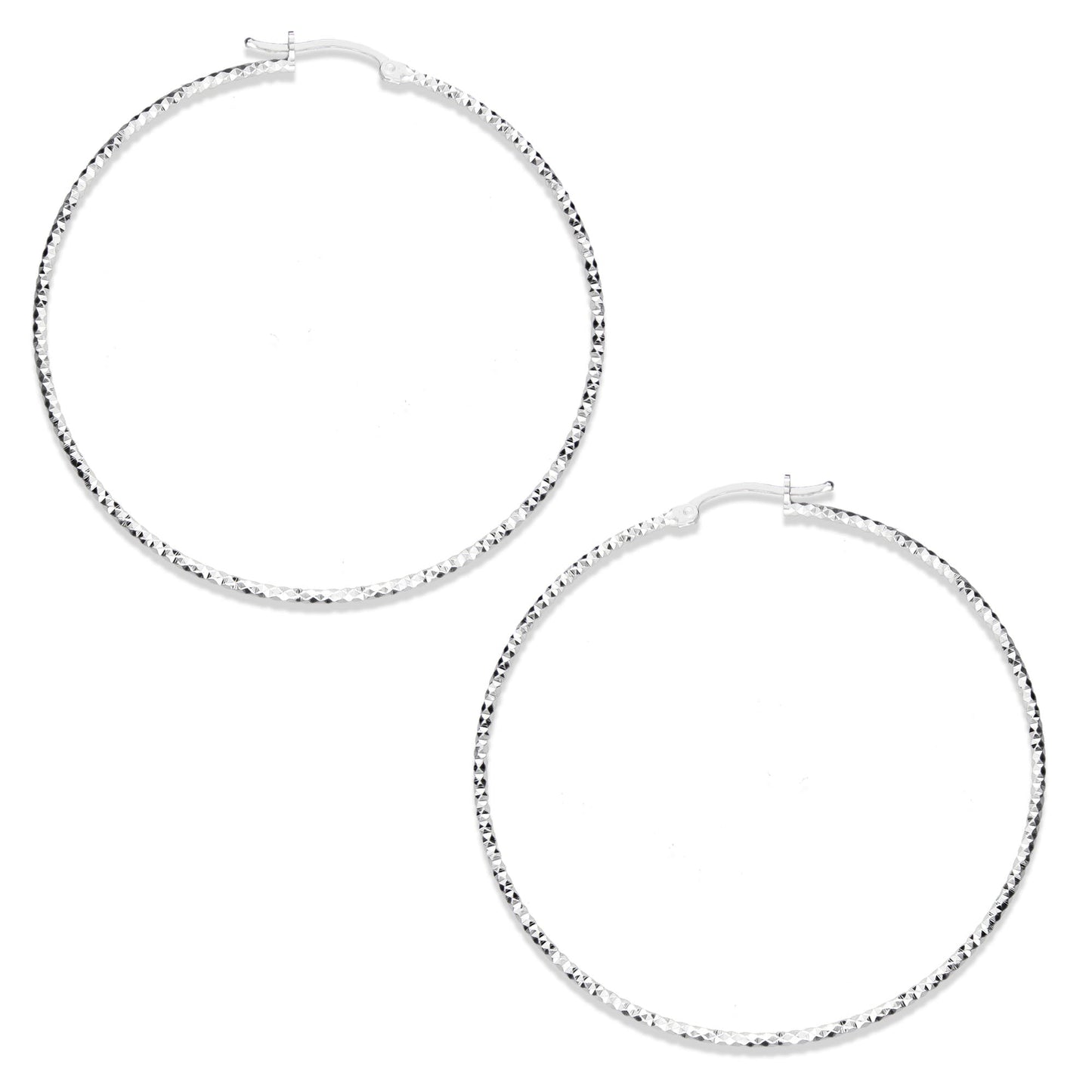 LPADI009 Arracada Diamantada 5.9 Cm De Diámetro 733225277