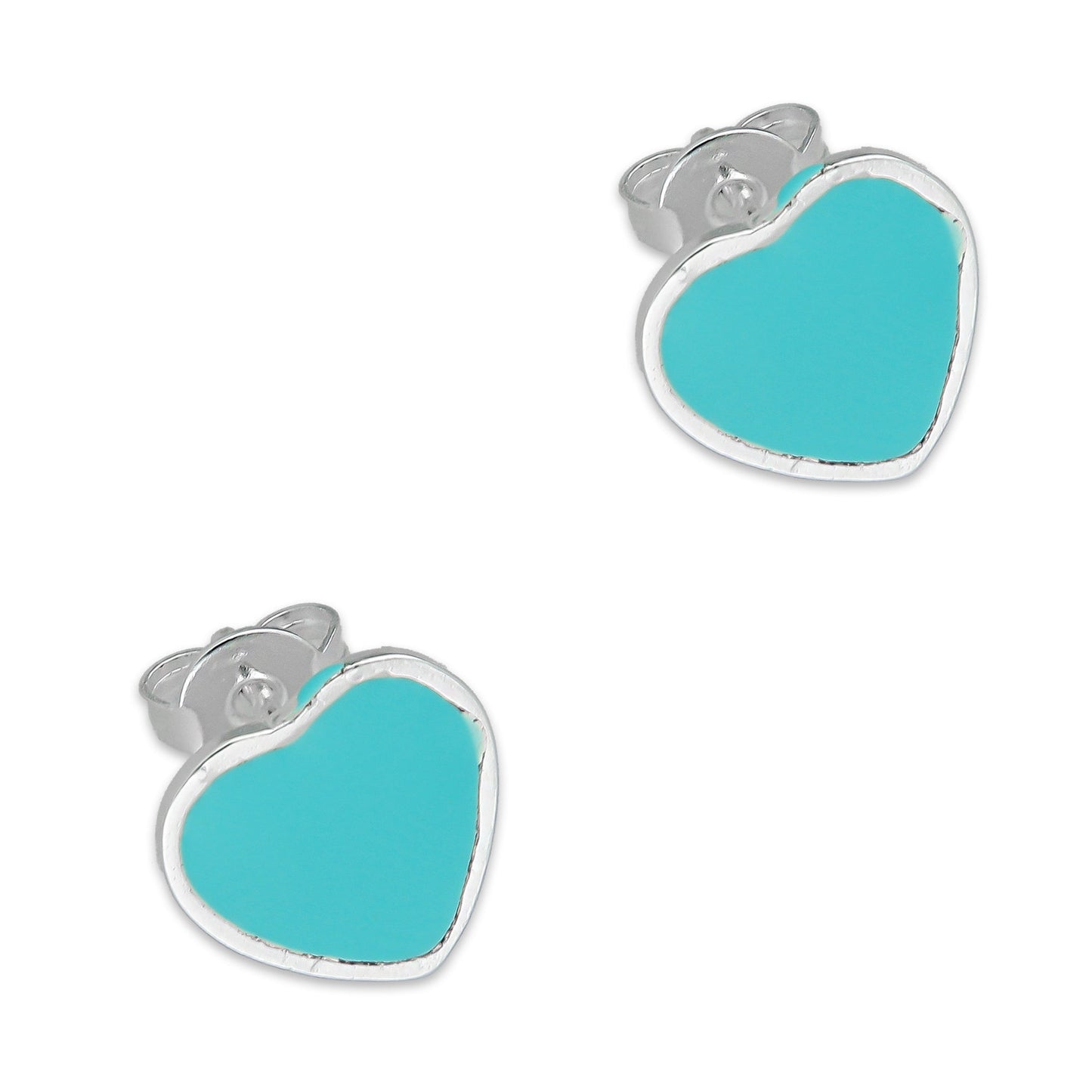 LPADJ070 Set de Aretes y Dije Tiff Diámetro 1.8 cm en Plata Ley .925