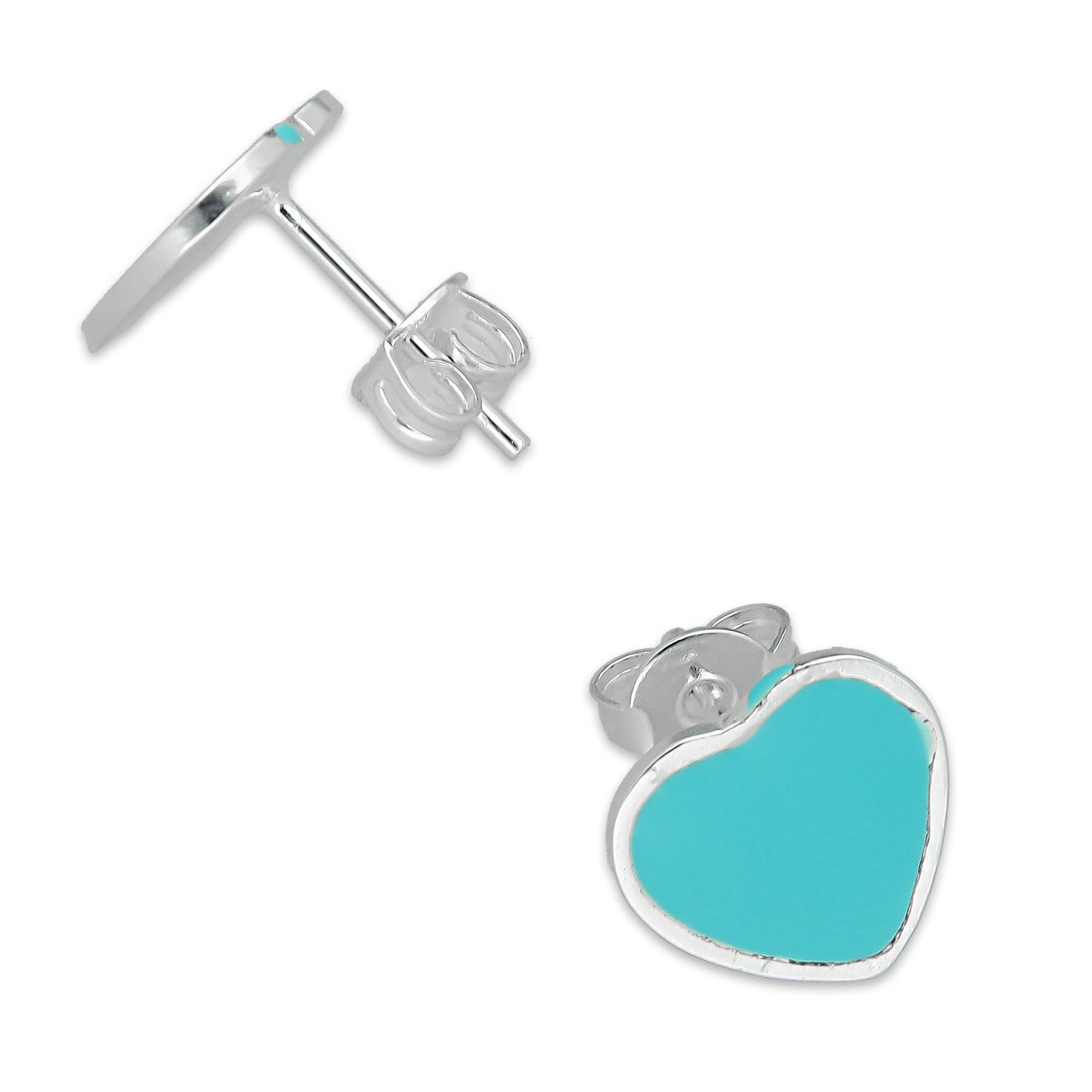 LPADJ070 Set de Aretes y Dije Tiff Diámetro 1.8 cm en Plata Ley .925