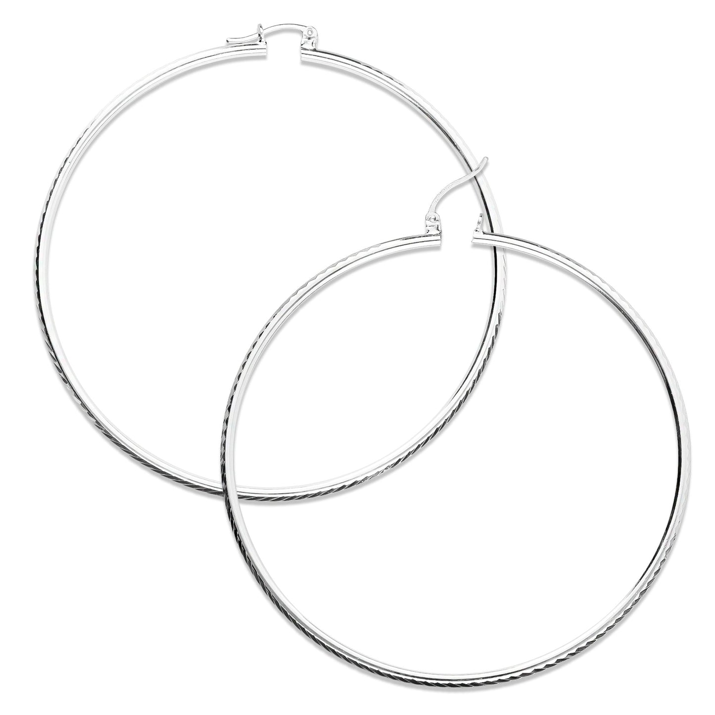 LPAF033 Arracada Facetada Mod. Radial T9 70 Mm Plata .925 Taxco MLM946345480