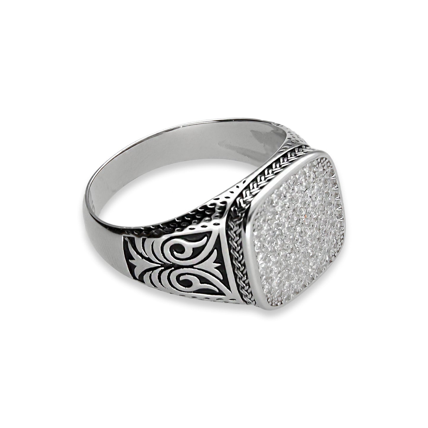 LPAH001 Anillo Hombre Bali Pavé en Plata .925 Taxco Gro 3346715308