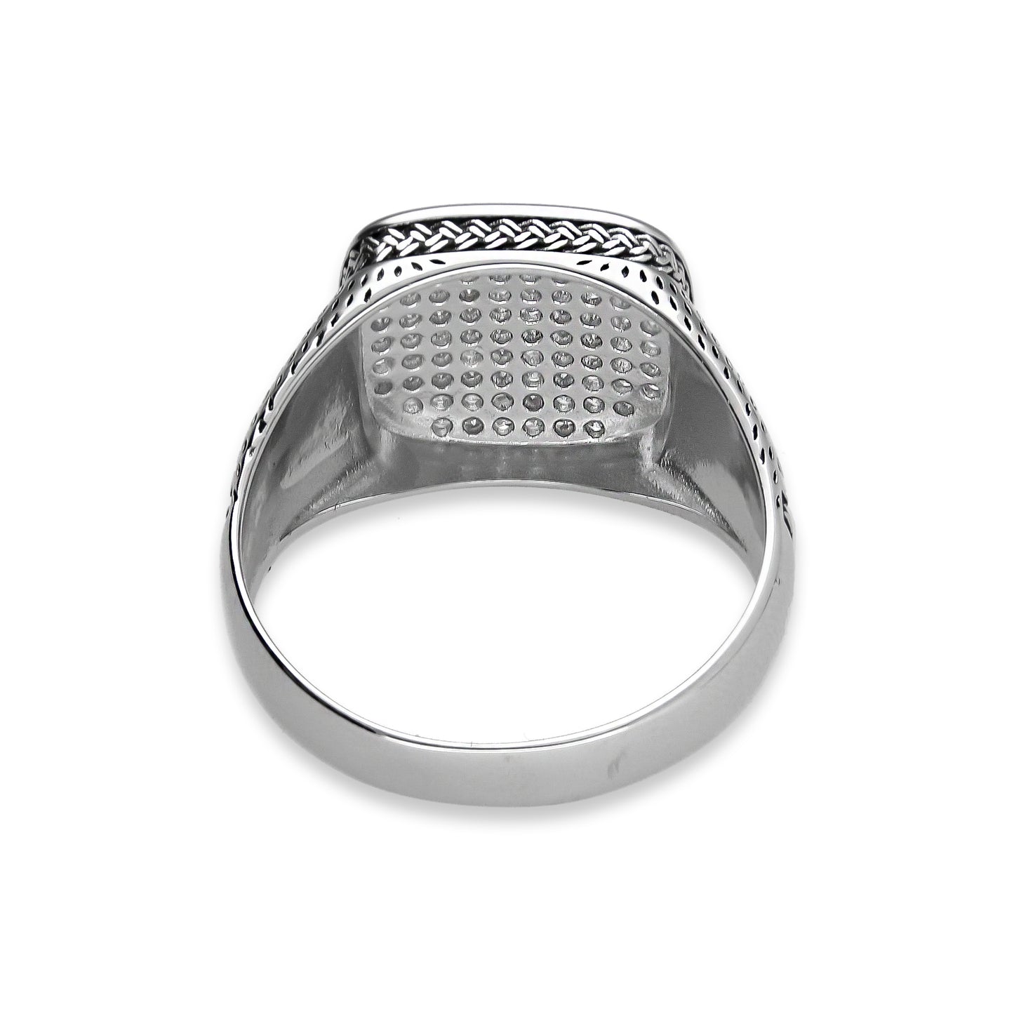 LPAH001 Anillo Hombre Bali Pavé en Plata .925 Taxco Gro 3346715308