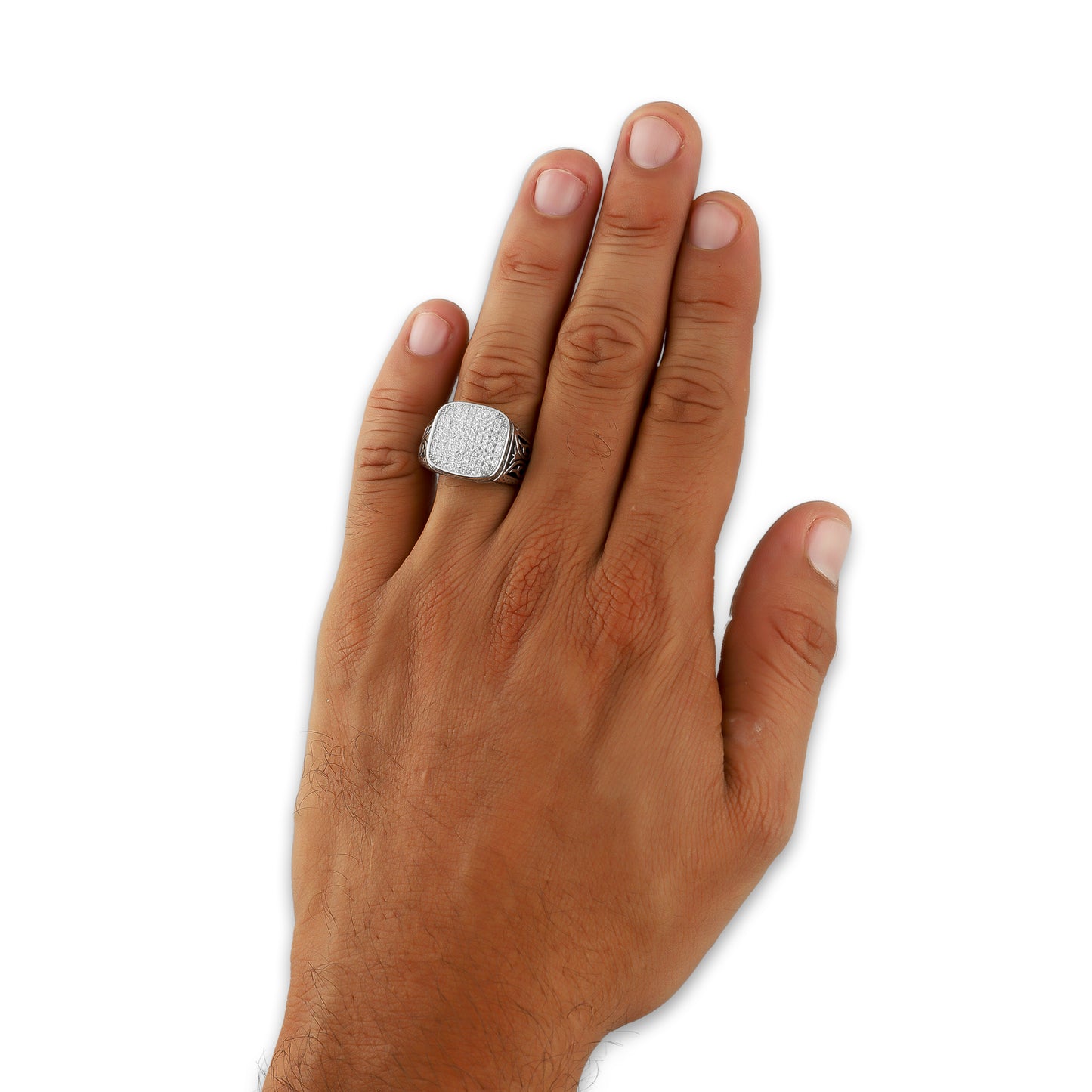 LPAH001 Anillo Hombre Bali Pavé en Plata .925 Taxco Gro 3346715308