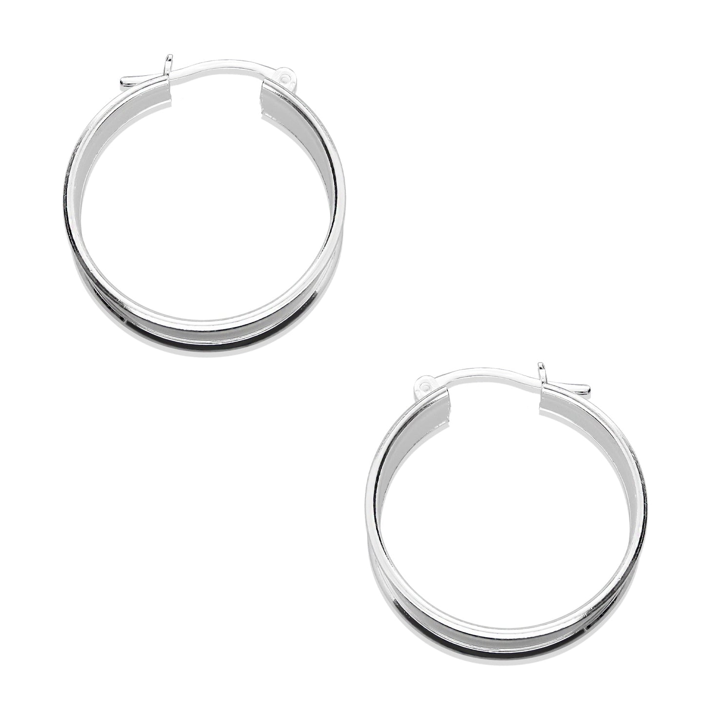 LPAL042 Arracada Lisa Invertida T3 22 mm de diámetro Plata .925 2945884814