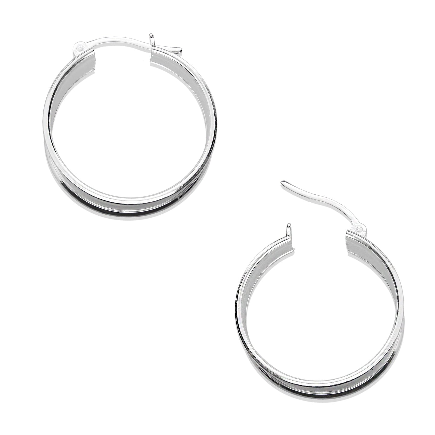 LPAL042 Arracada Lisa Invertida T3 22 mm de diámetro Plata .925 2945884814