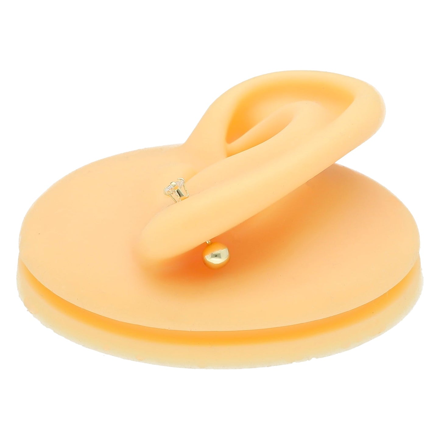 LPAUBR006 Aretes Broquel Oro 10K Bebé o Mujer Dormilona DV CORAZON 157 1831922670