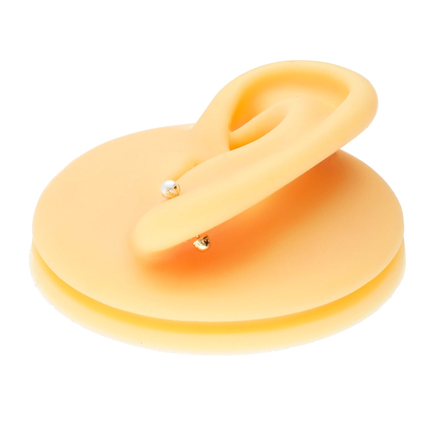 LPAUBR008 Aretes Broquel de Oro 10K Bebé o Mujer Perla Bflor 3 142a 1831924052