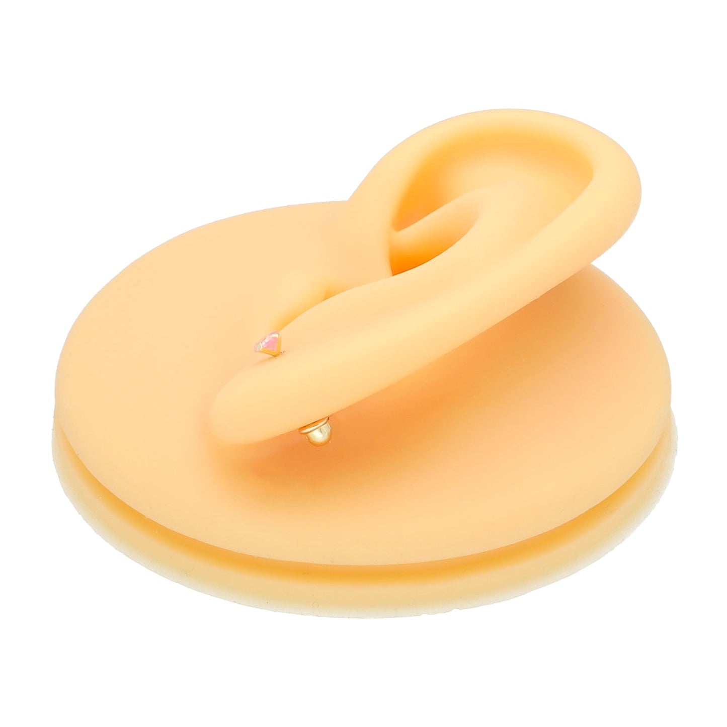 LPAUBR015 Aretes Broquel de Oro 10K Niñas o Mujer Zirc Kor 3mm 101r 1834390356