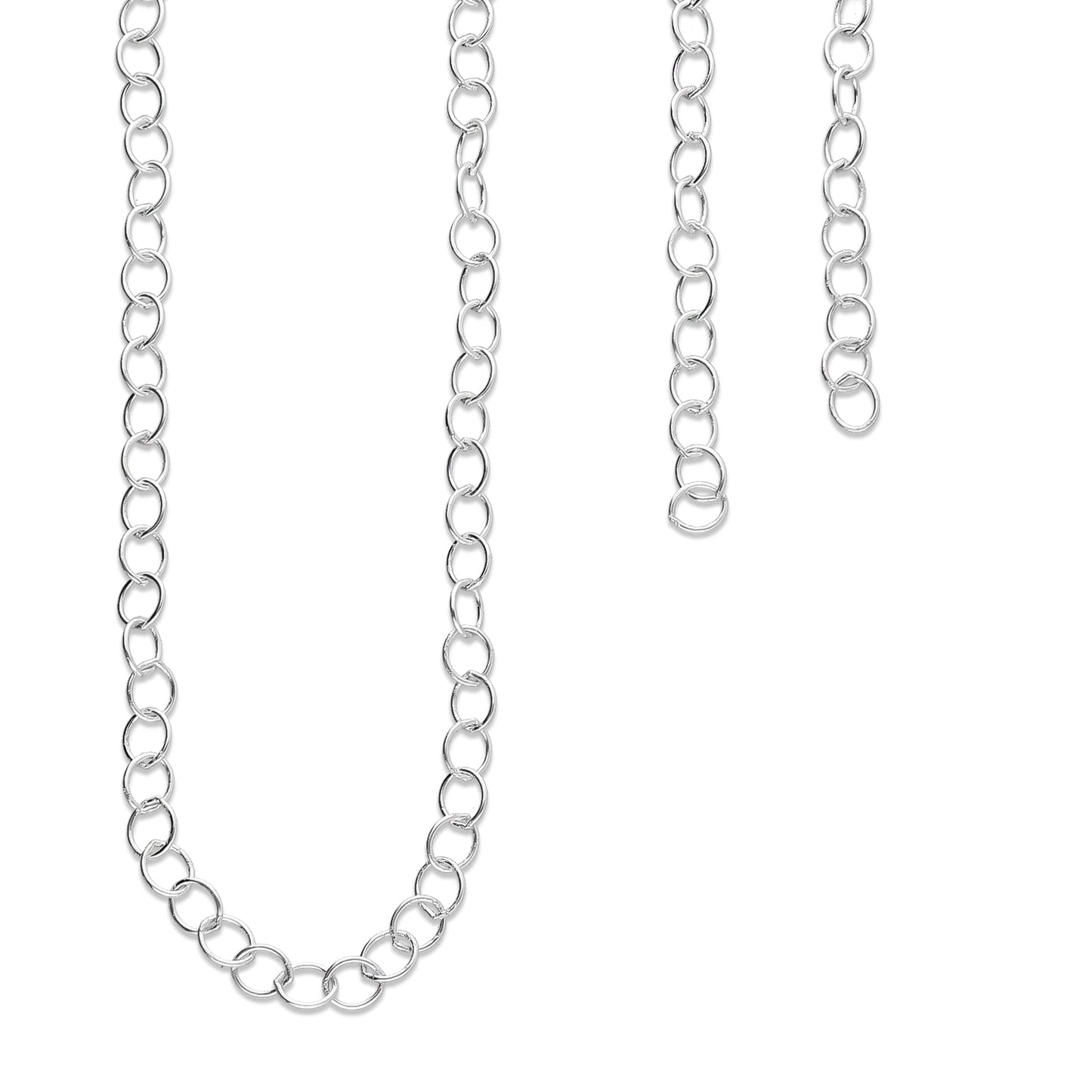 LPCAD001 Cadena x metro Argollas 5 mm Para Armar Plata .925 2945907586