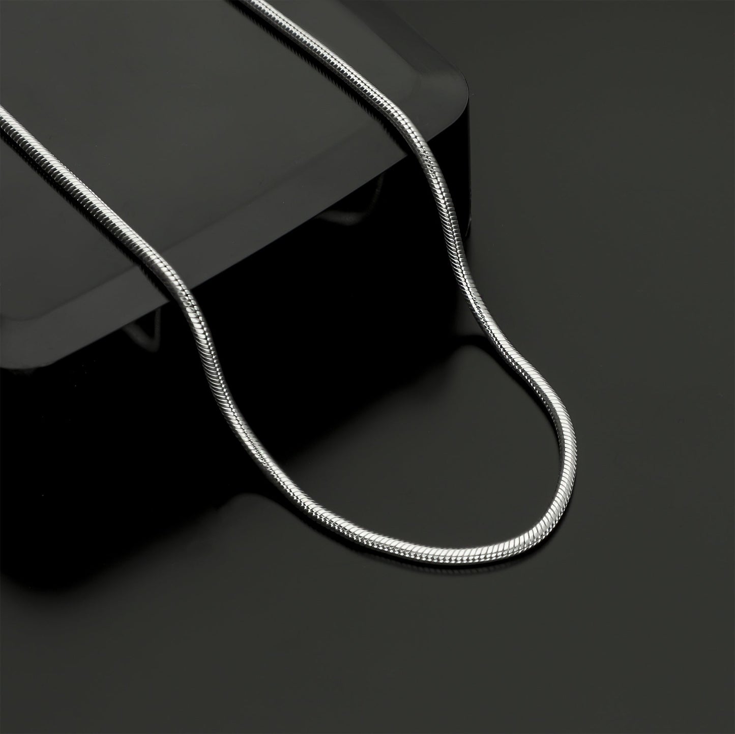 LPCU009-60 Cadena Cola De Rata 2.2 Mm X 60 Cms Plata .925 811943541
