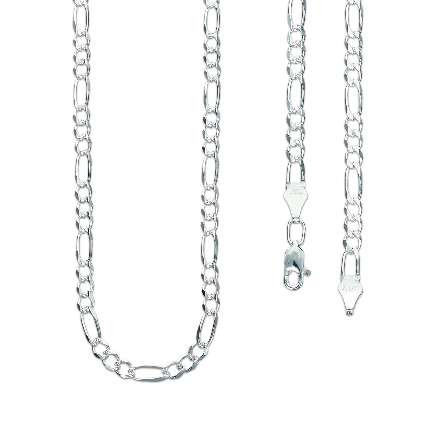 LPCU029-55 Cadena Gruesa Hombre 55 Cms X 4.7 Mm Fígaro 3 por 1 2268087991
