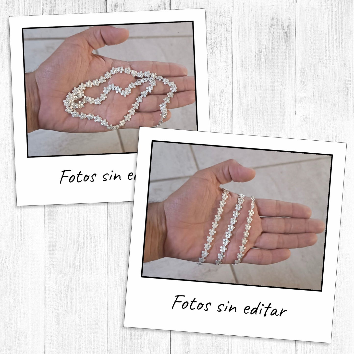 LPCU050-45 Set Collar y Pulsera Modelo Maui 45 cm y 18.5 cm Plata .925 2039187995