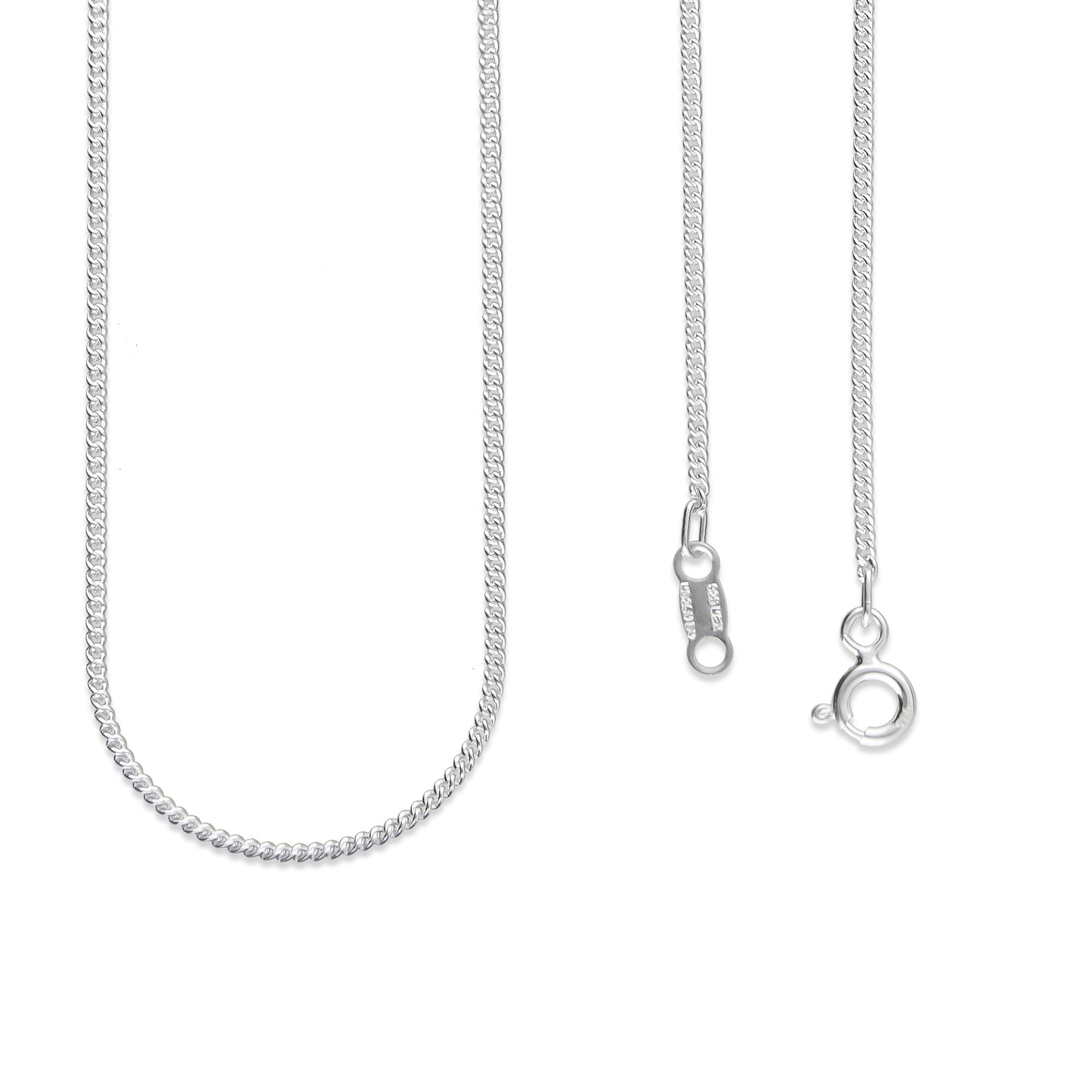 LPCU056-45 Cadena Cubana 1 mm x 45 cm Plata .925 Taxco 3227262320