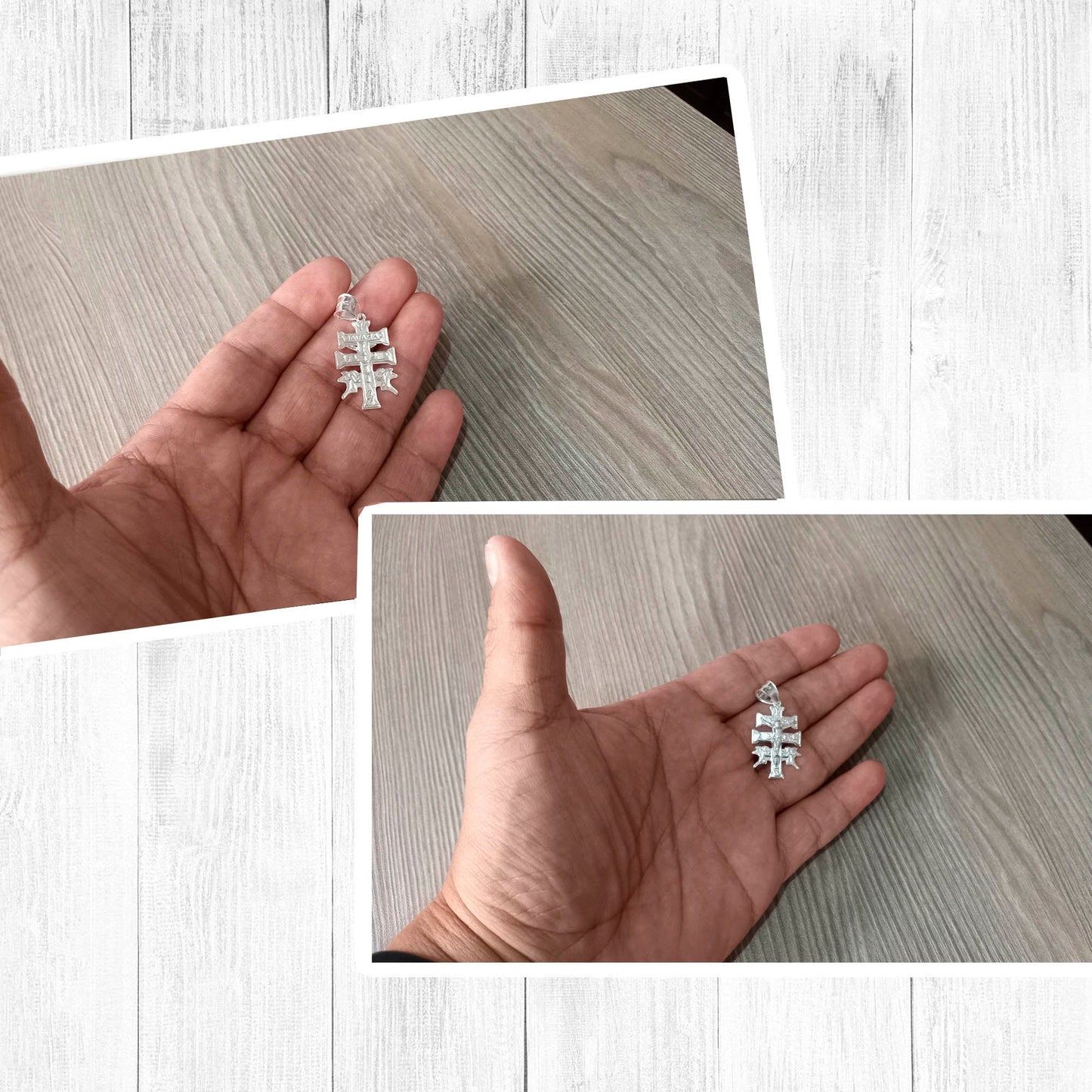 LPDJ058 Dije Cruz De Caravaca Slim En Plata .925 Taxco Gro 844769745
