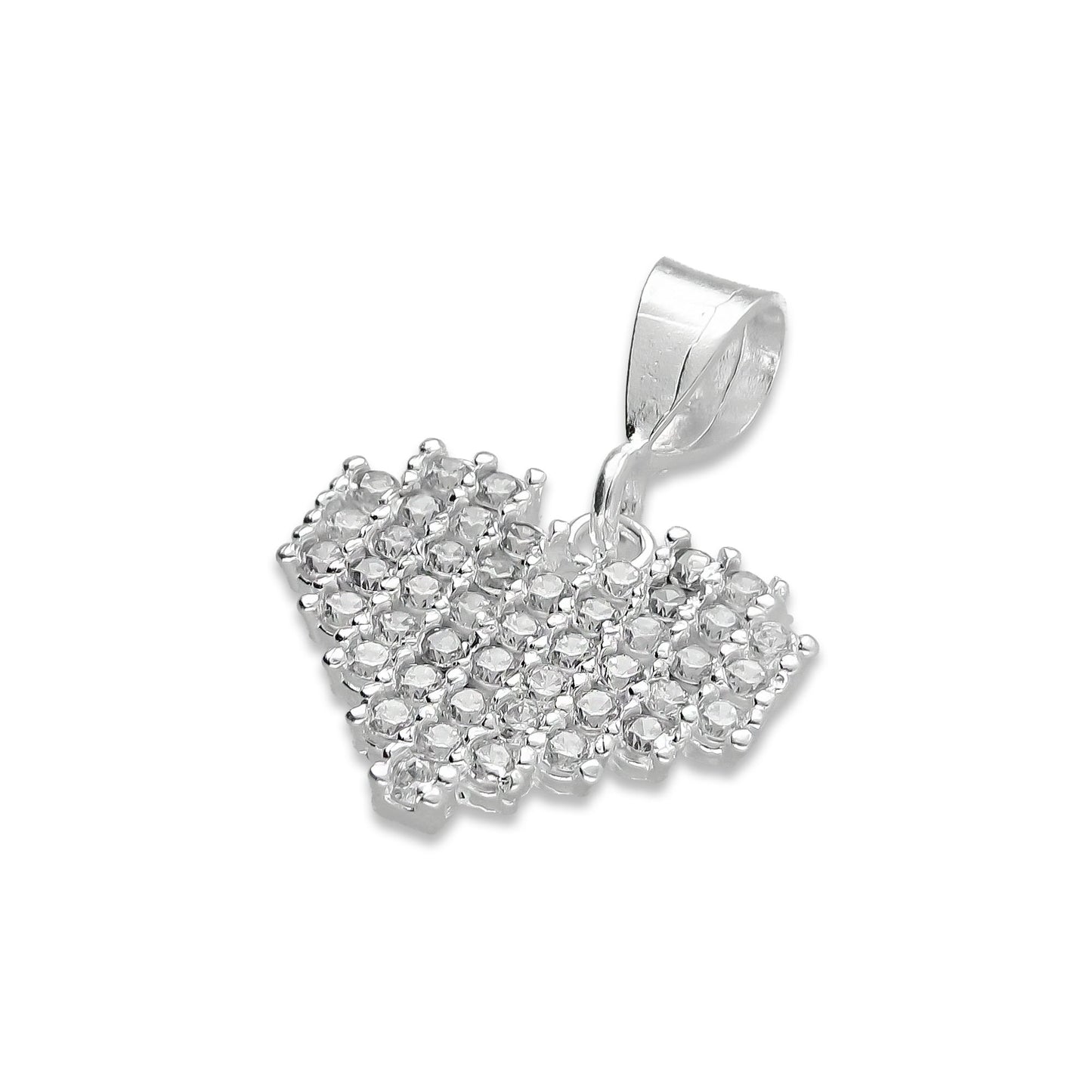 LPDJ083 Dije Corazón Pixel + Regalo Plata .925 Taxco Gro 1369081084