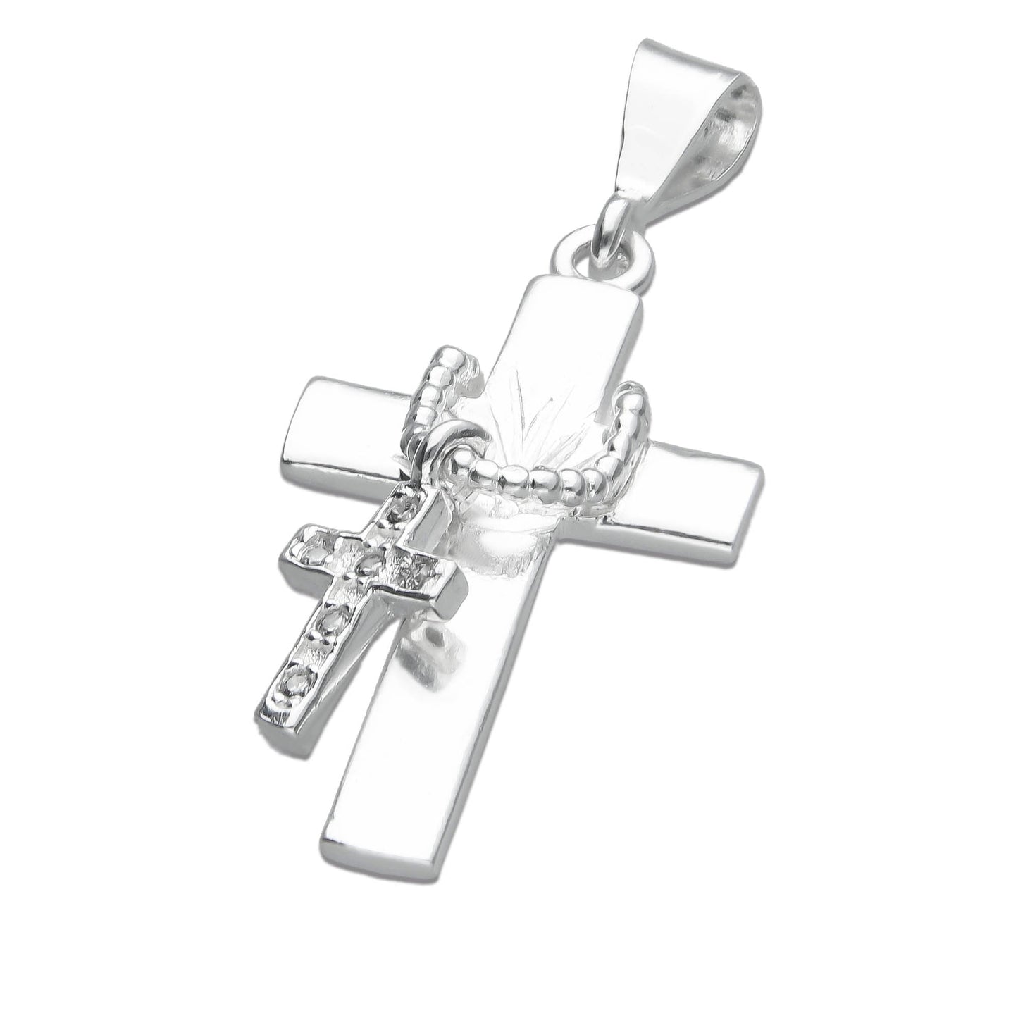 LPDJ193 Dije Crucifijo Hapa Mari en Plata Fina .925 1957396749