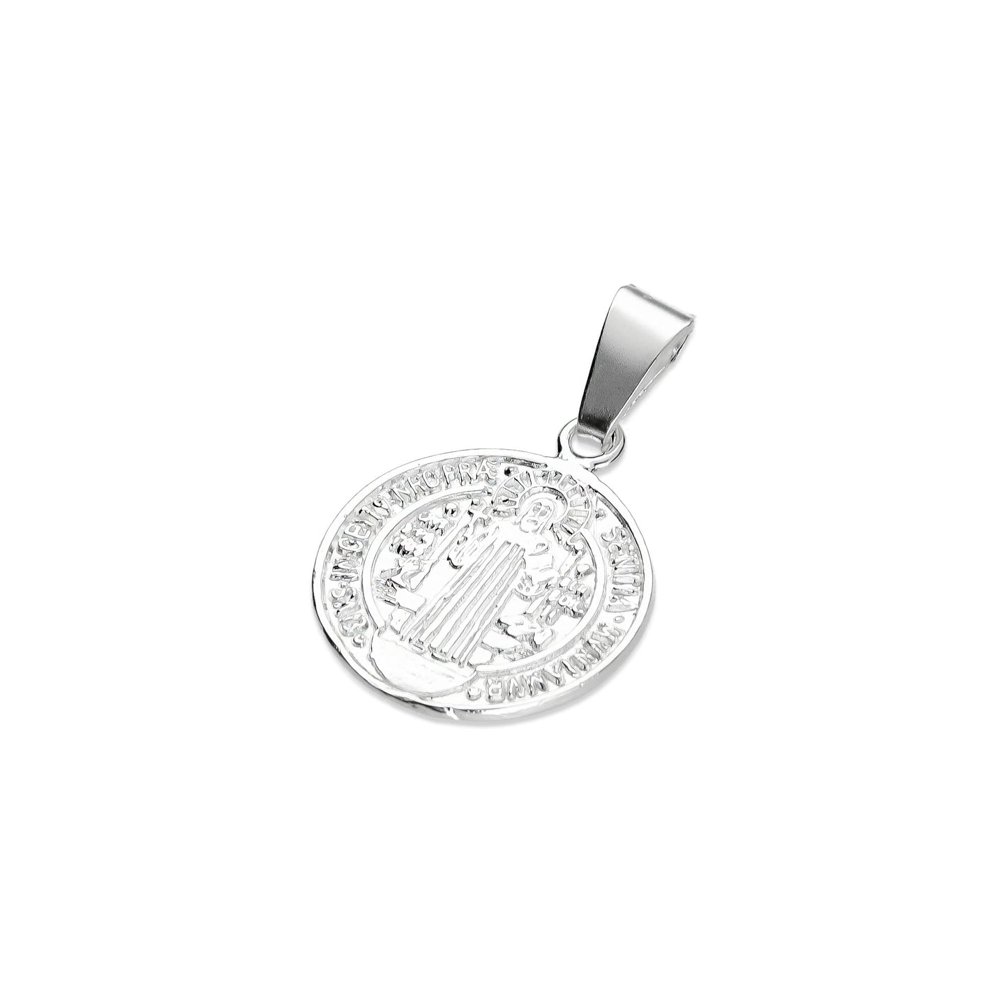 LPDJ222 Medalla San Benito 1.5 x 2.3 cm + Regalo Plata .925 Taxco Gro 2945943674