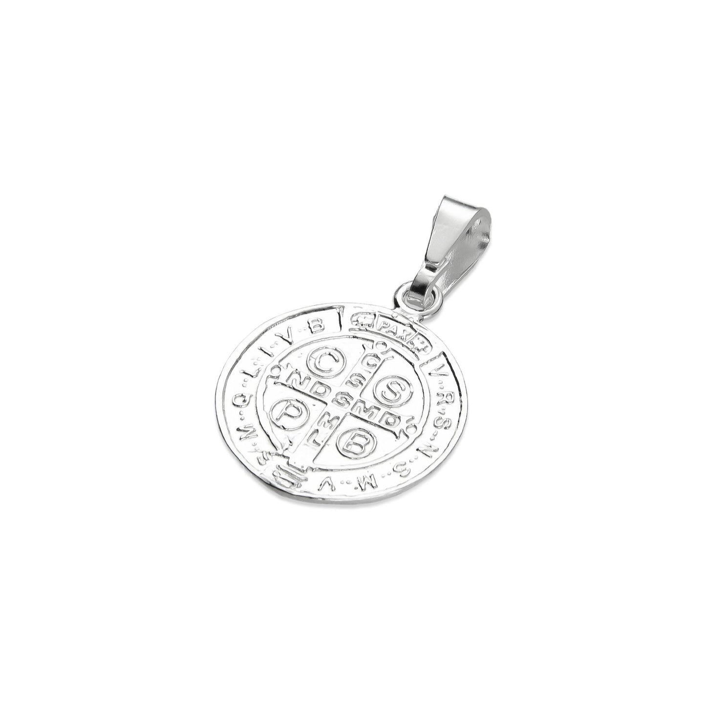 LPDJ222 Medalla San Benito 1.5 x 2.3 cm + Regalo Plata .925 Taxco Gro 2945943674