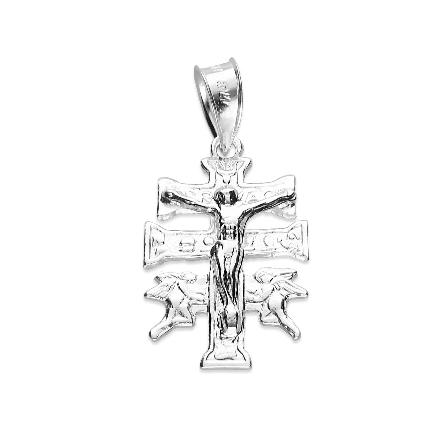 LPDJ274 Dije Cruz Caravaca Vac 35 mm x 16 mm en Plata .925 Taxco Gro 3632904710