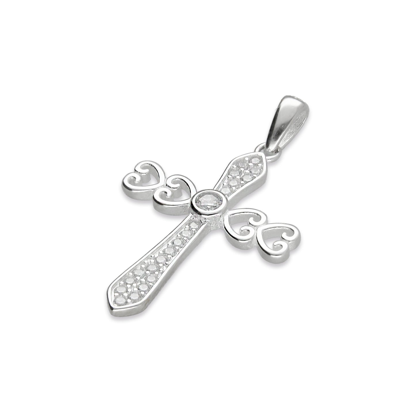 LPDJ272 Dije Cruz Costados Corazones Plata .925 Taxco Gro 2154547585