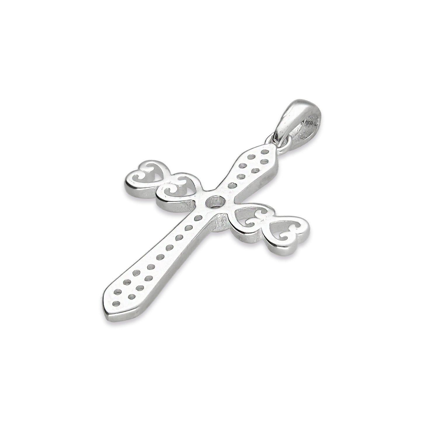 LPDJ272 Dije Cruz Costados Corazones Plata .925 Taxco Gro 2154547585