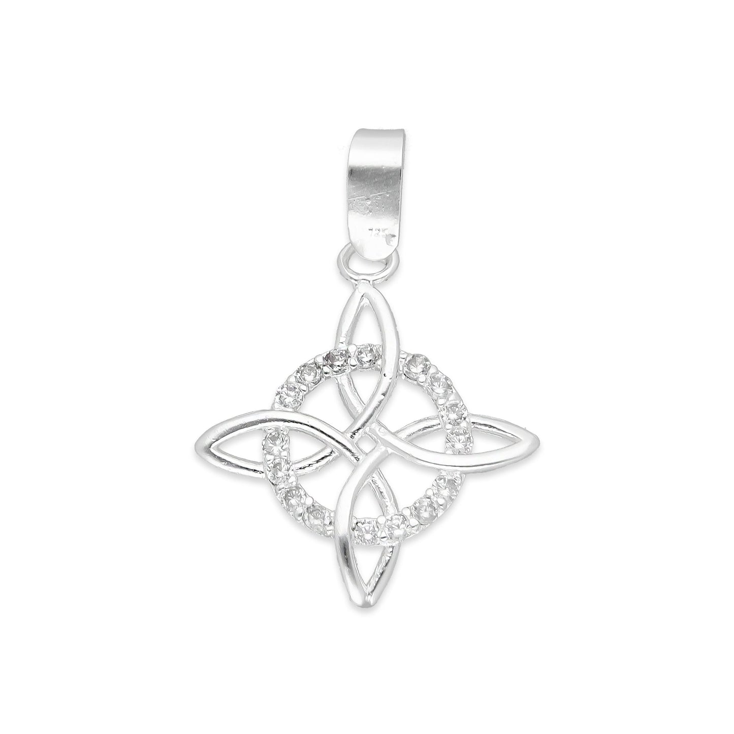 LPDJ278 Dije Amuleto Nudo de Bruja Grande en Plata .925 Taxco Gro