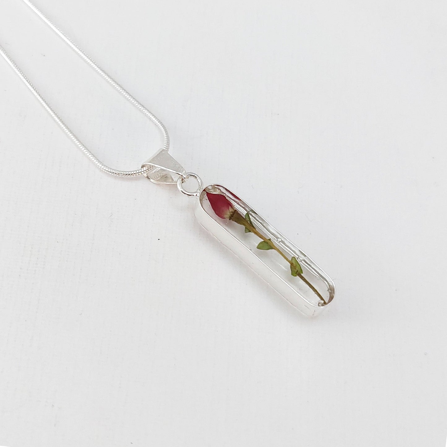LPDP091 Dije Rosa Capullo Ch + Cadena 45 cm en Plata Ley .925 1631234860