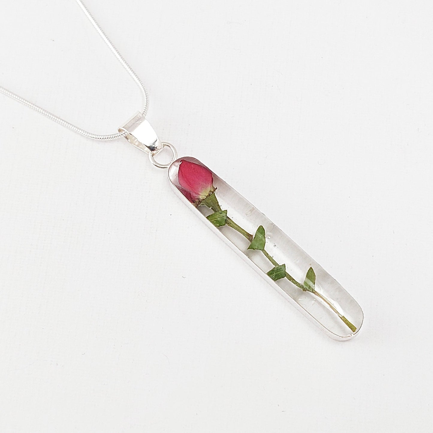 LPDP093 Dije Rosa Capullo G + Cadena 45 cm en Plata Ley .925 1640678412