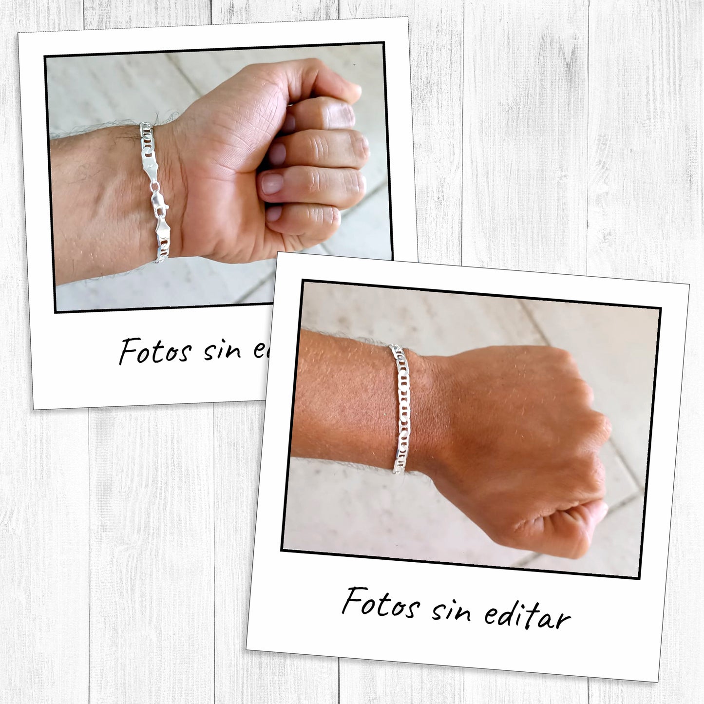 LPPC031 Pulsera Gussi 5 mm x 20 cm Plata Ley .925 Taxco Gro 1369974180