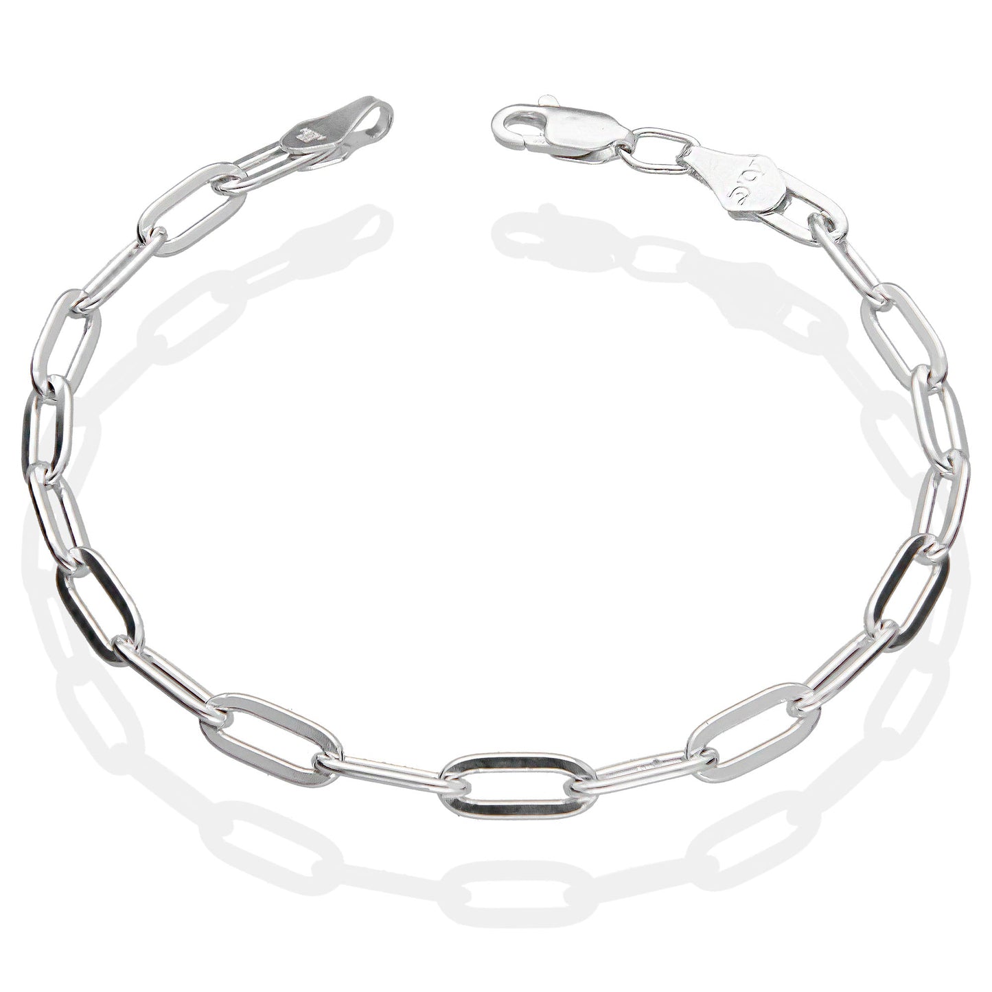 LPPC033 Pulsera Fígaro Milán 4.5 mm x 19 cm Plata Ley .925 Taxco Gro 1370463305