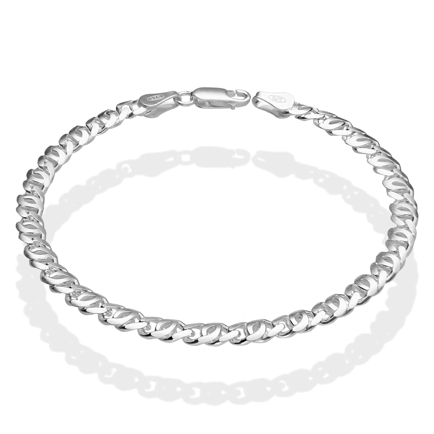 LPPC070 Pulsera Tejido Egipcio 5 mm x 20 cm Plata Ley .925 1693455459