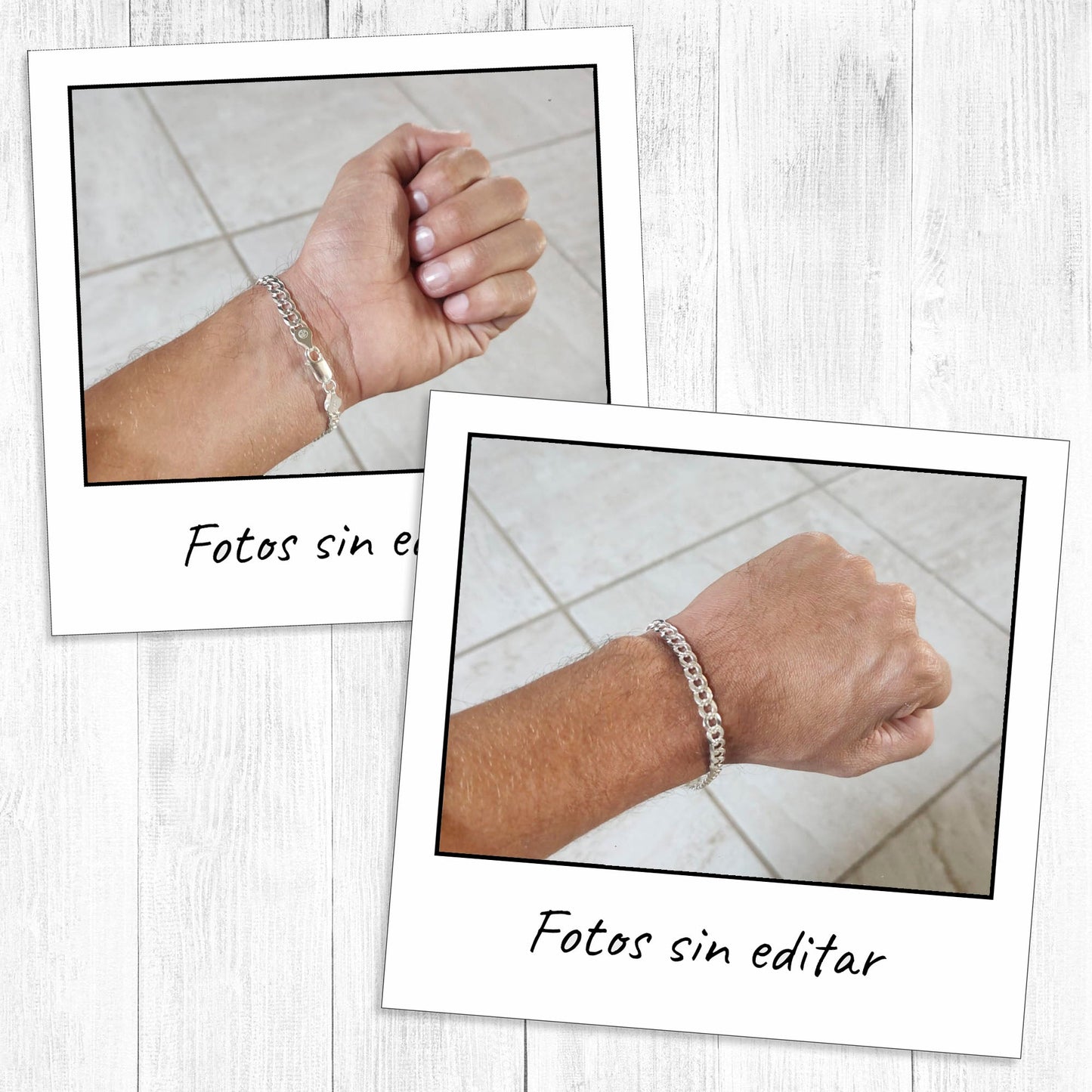 LPPC075 Pulsera Eslabon Circular CD IT 6 mm x 20.5 cm En Plata .925 2632545330