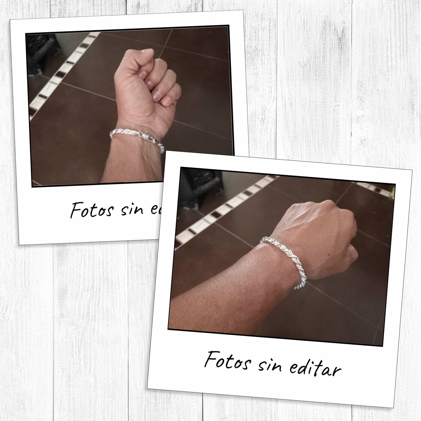 LPPC080 Pulsera Torsal Diamantada 5 mm x 21 cm en Plata .925 Taxco Gro 2750008562