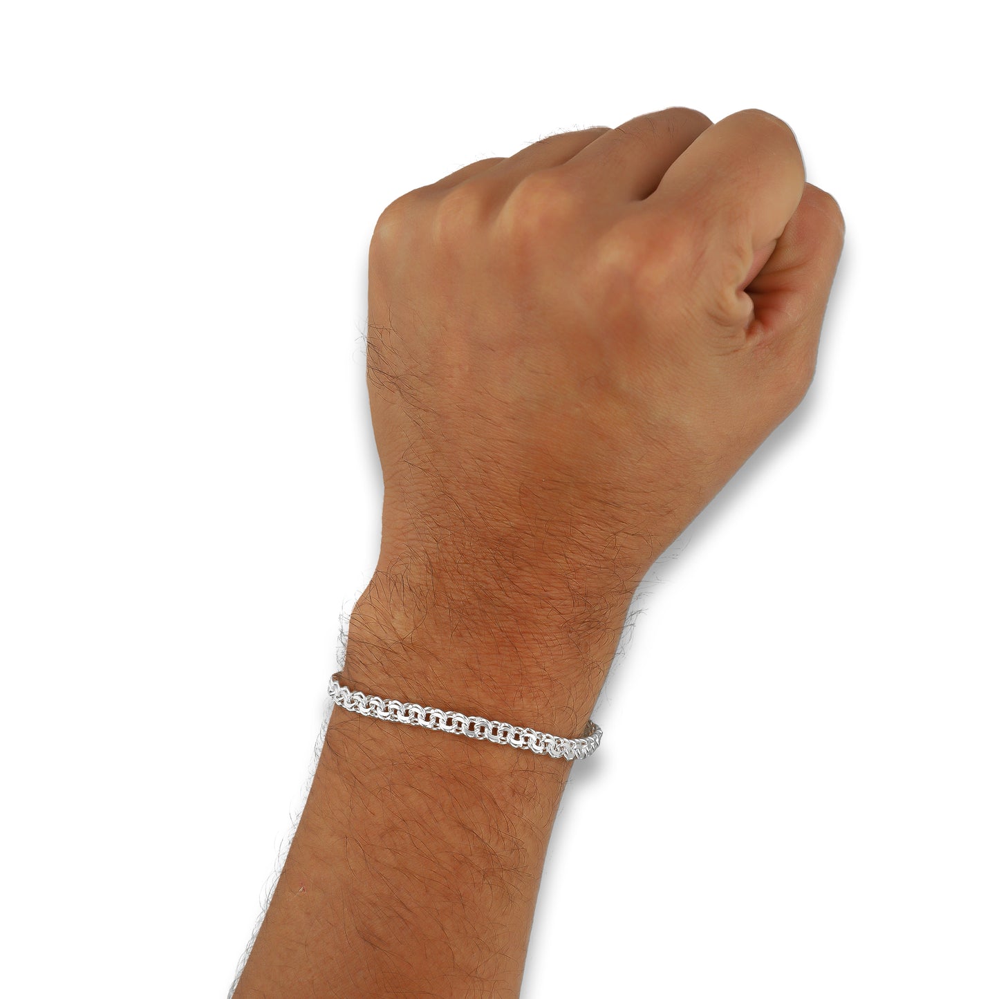 LPPC090 Pulsera Tejido Chino 4 mm x 20 cm en Plata Ley .925 3615112530