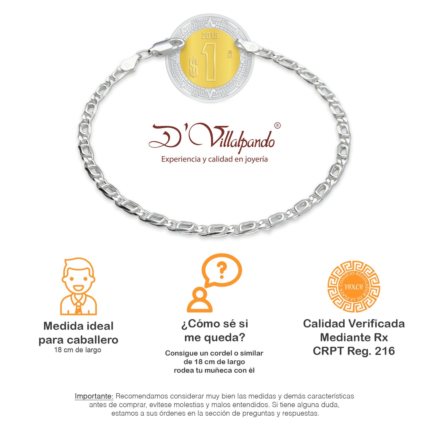 LPPD033 Pulsera Ojo de Tigre 3.2 mm x 18 cm en Plata Ley .925 1502679224