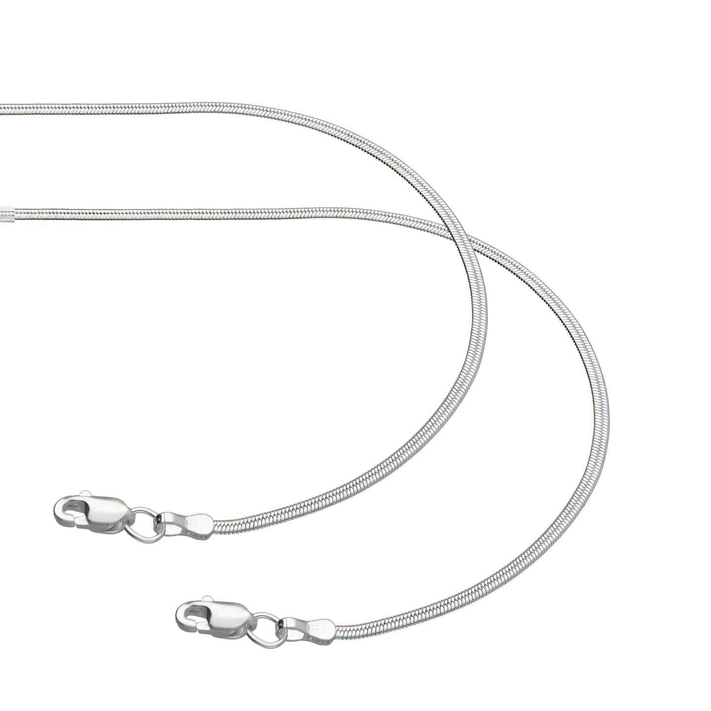 LPPD051 2 Pack Pulsera Monorriel Oval 1.8 mm x 18 cm en Plata Ley.925 1531671455
