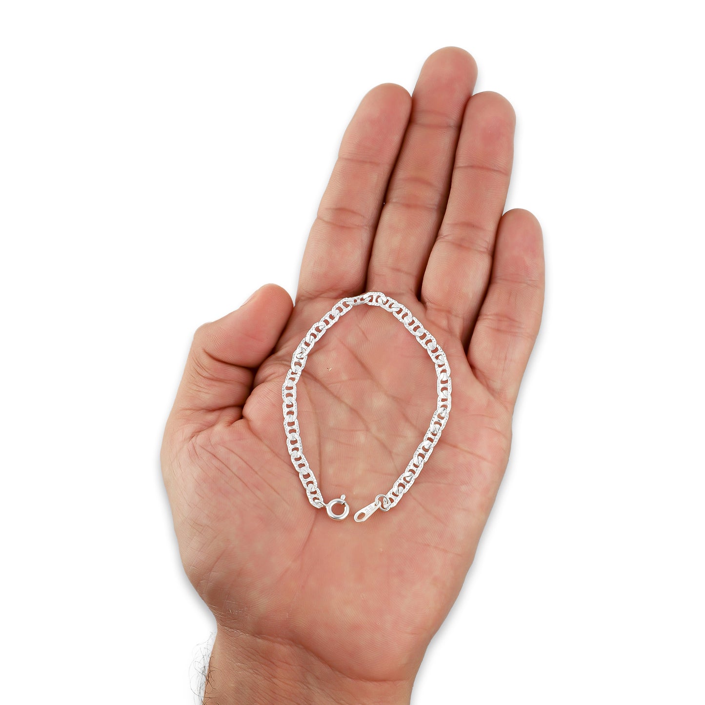 LPPN027-16 Pulsera Mod Gusi Plana Ext Diam 16 cm x 4 mm en Plata Ley .925 2126534785