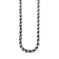 TMPCU002 Cadena Torsal Pavonada 7.5 mm x 55 cm en Plata Fina .925