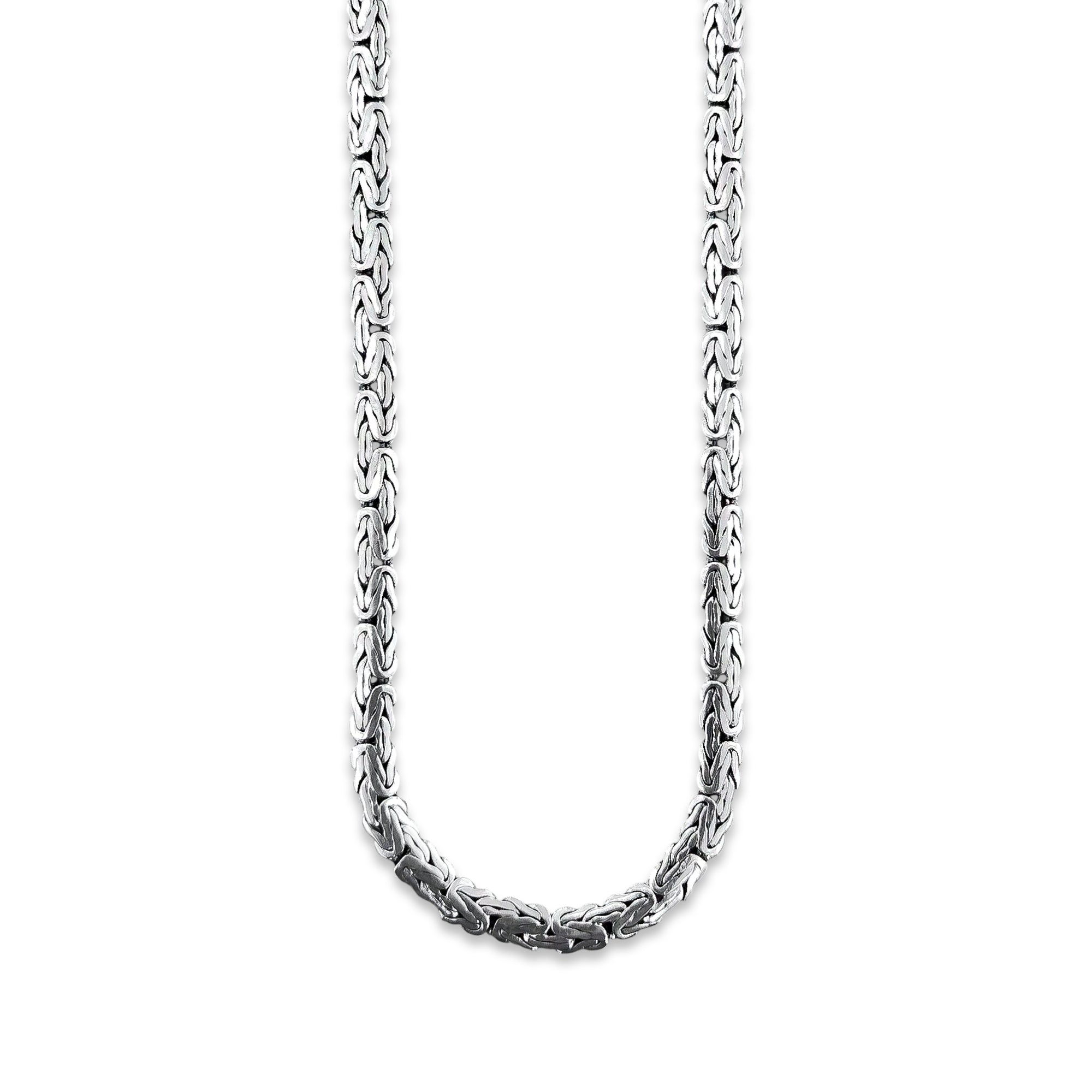 TMPCU005 Cadena Bali Planchada 5.2 mm x 60 cm en Plata Fina .925