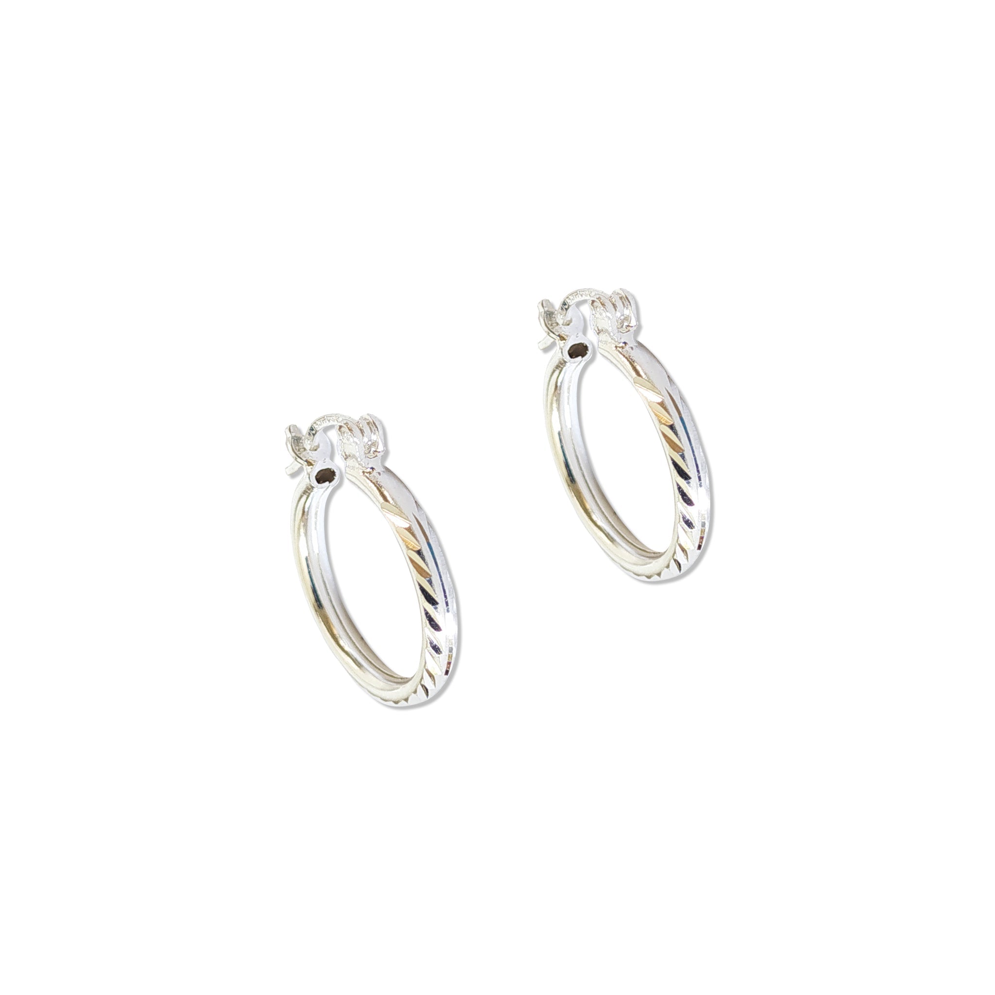 LPAF025 Arracada Facetada Mod. Radial T1 17 Mm Plata .925 Taxco MLM946343674