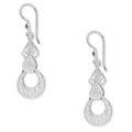LPAA032 Aretes De Arillo Dama Filigrana Mod Media Luna Colgante en Plata .925 2976262823