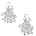 LPAA035 Aretes De Arillo Dama Filigrana Mod Pavorreal Cola Mediana en Plata .925 2976288555