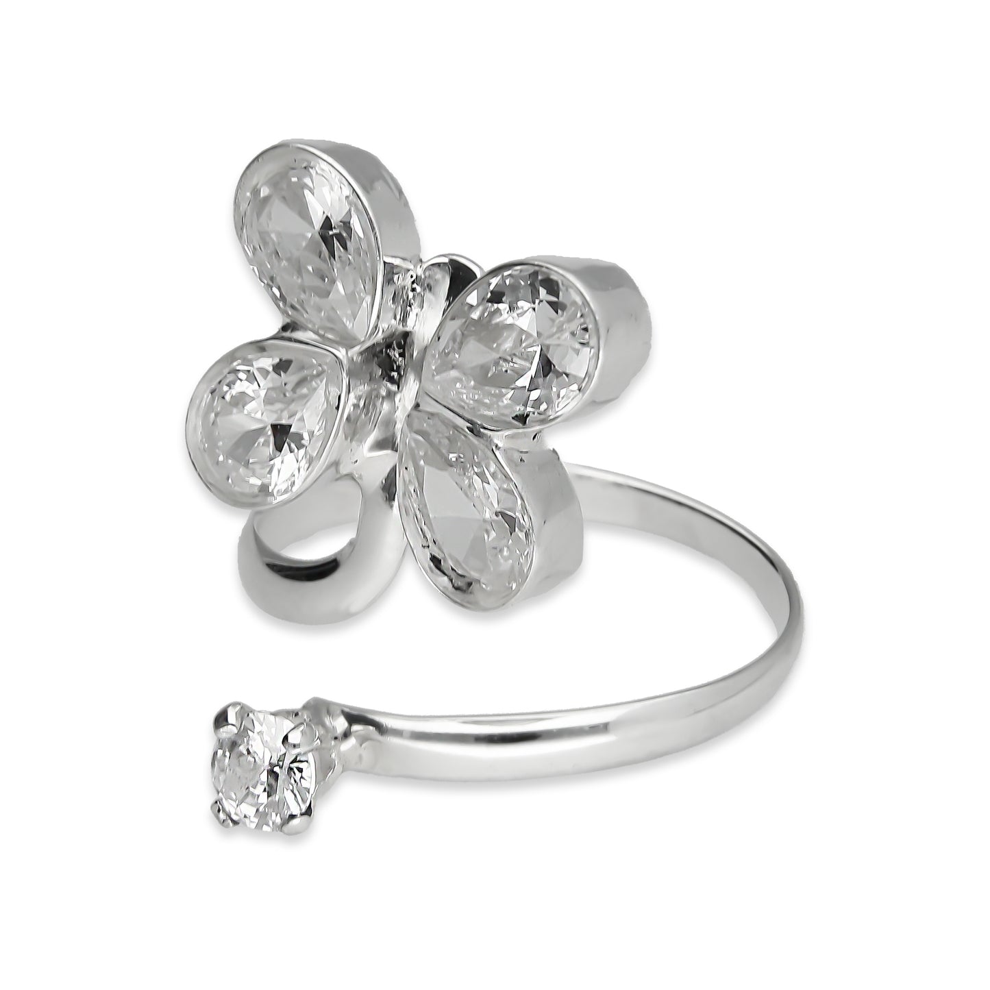 LPAD018 Anillo Para Dama Mod. Mariposa Tai Ajustable Plata.925 Taxco 913898158