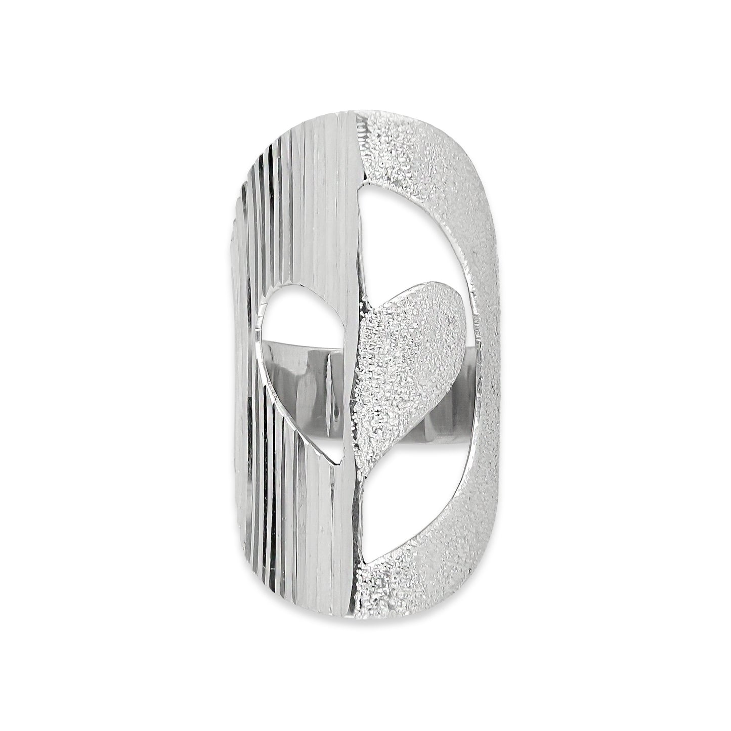 LPAD021 Anillo Plata Mod Corazon Dual Marti .925 Taxco 952454245