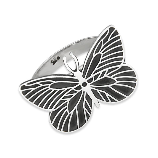 LPAD028 Anillo Plata Mod Mariposa Vec .925 Taxco 952458681