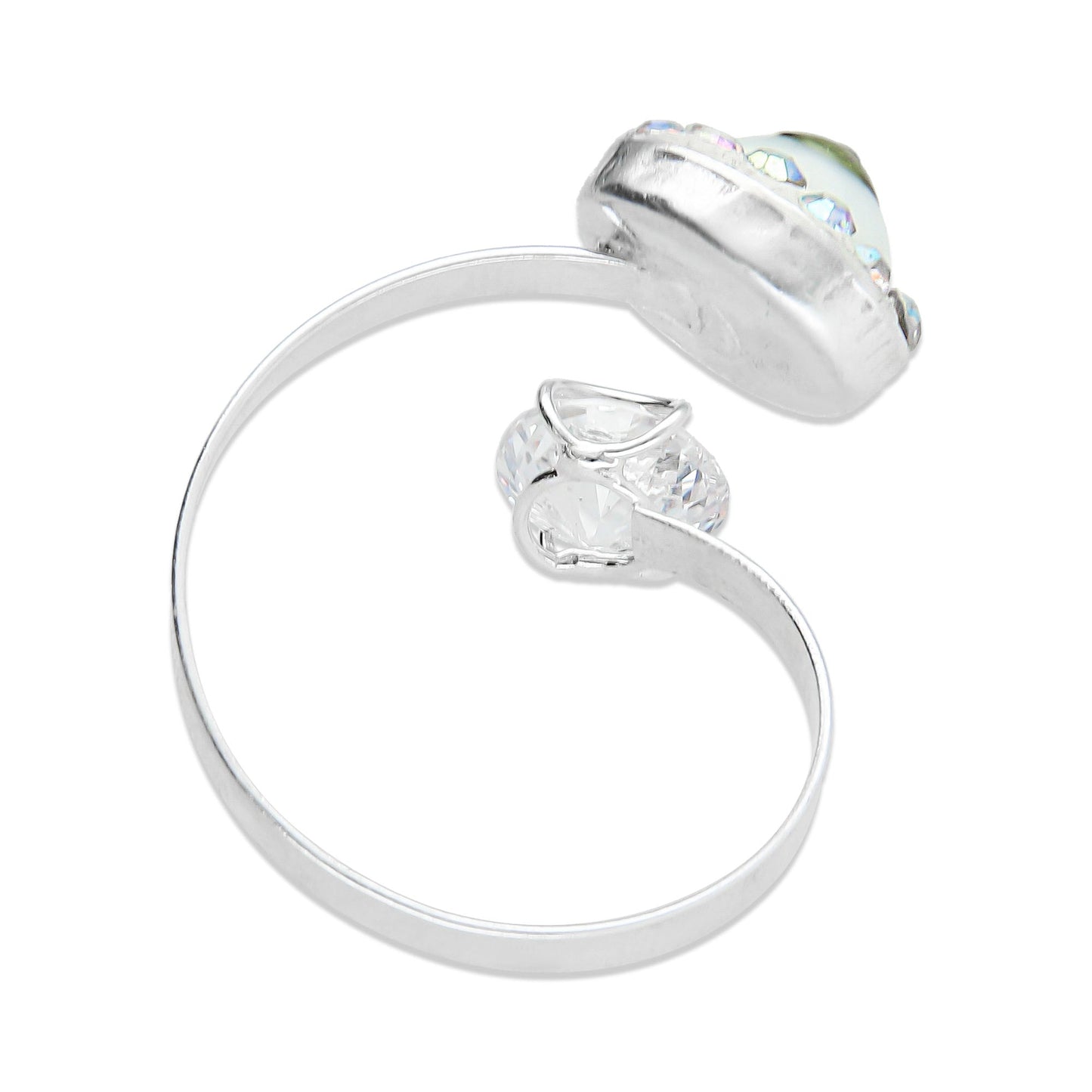 LPAD067 Anillo Ligero Ajustable Ojo Verde Plata .925 Taxco Gro 2022494811